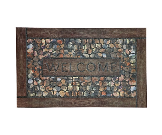 ベストコ エントランスラバーマット ウェルカムストーン 45×75 ND-471 1個(ご注文単位1個)【直送品】