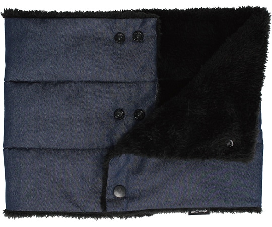 おたふく手袋 防風ネックウォーマー デニム ブルー B-29 1個(ご注文単位1個)【直送品】