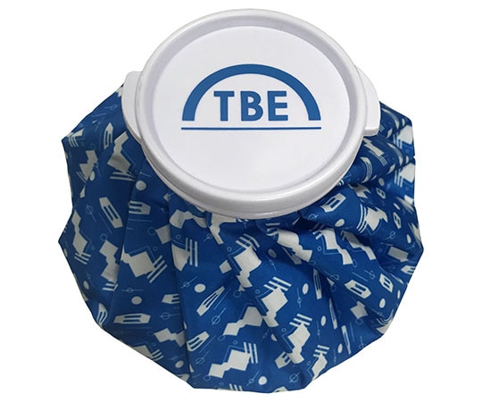 Lazos 氷のう(10個セット) ひし形柄ブルー T-IB-R1 1セット(ご注文単位1セット)【直送品】