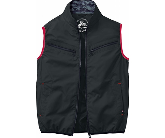 自重堂 空調服ベスト シックブラック EL 74070 1枚(ご注文単位1枚)【直送品】