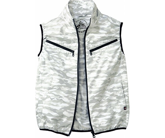 自重堂 空調服ベスト シルバーカモフラ EL 74070 1枚(ご注文単位1枚)【直送品】