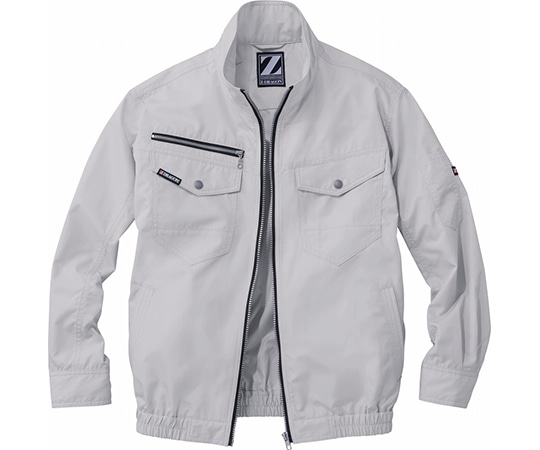 自重堂 空調服長袖ブルゾン シルバー L 74080 1枚(ご注文単位1枚)【直送品】