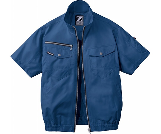自重堂 空調服半袖ブルゾン ネービー 5L 74090 1枚(ご注文単位1枚)【直送品】