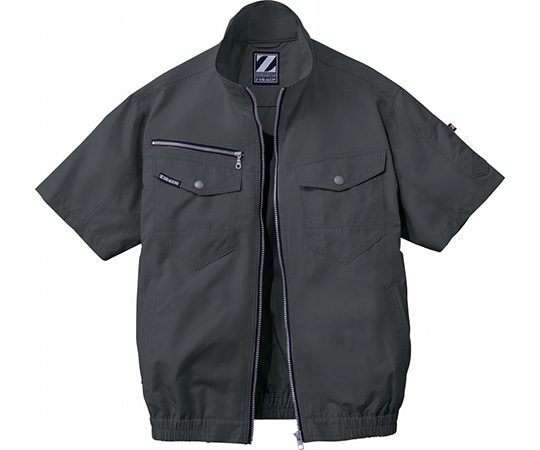 自重堂 空調服半袖ブルゾン シックブラック 4L 74090 1枚(ご注文単位1枚)【直送品】