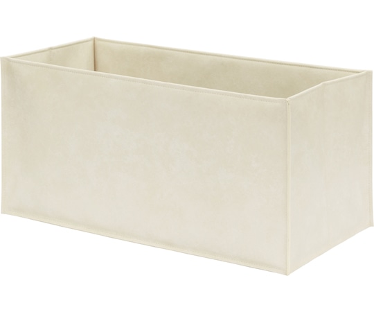 サキ ストレージボックス 合皮 オフホワイト R-308 OW 1個（ご注文単位1個）【直送品】