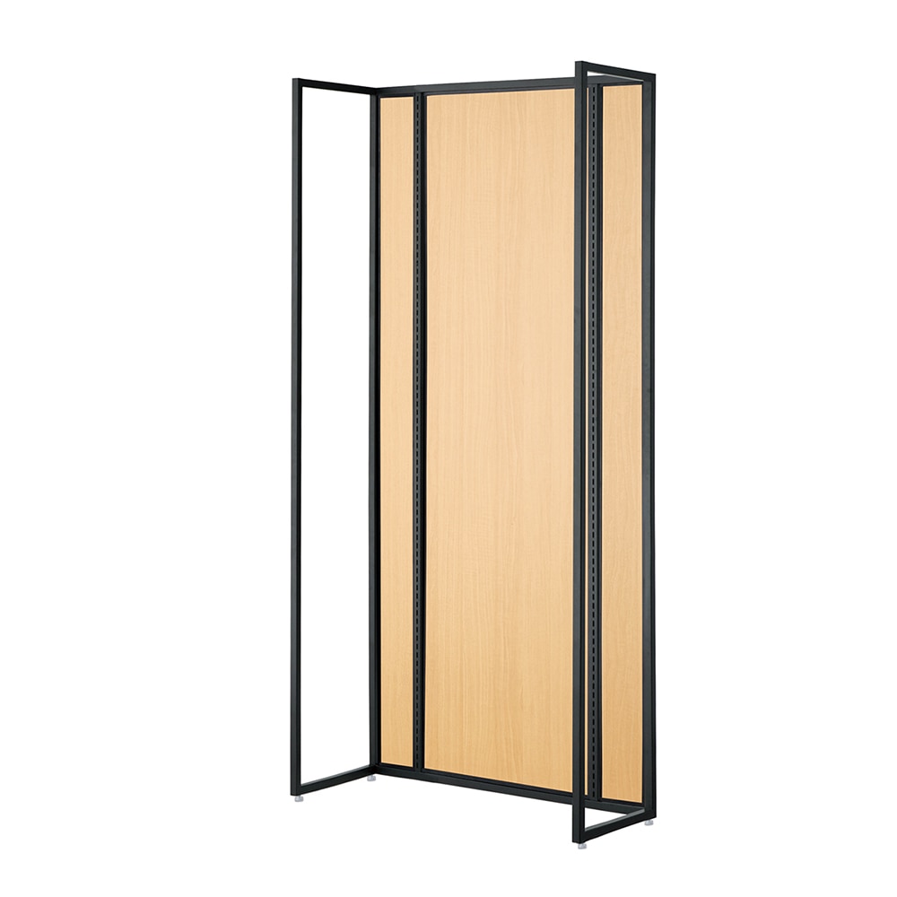 ストア・エキスプレス UR壁面タイプ W90×H210cm【 本体】【 ブラック枠×エクリュ柄パネル】 61-14-7-2 1台（ご注文単位1台）【直送品】