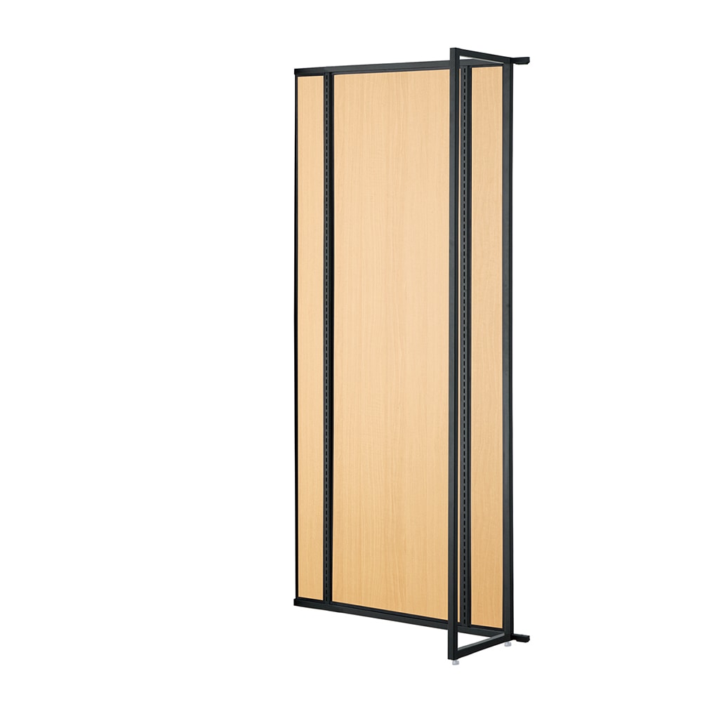 ストア・エキスプレス UR壁面タイプ W90×H210cm【 連結】【 ブラック枠×エクリュ柄パネル】 61-14-8-2 1台（ご注文単位1台）【直送品】