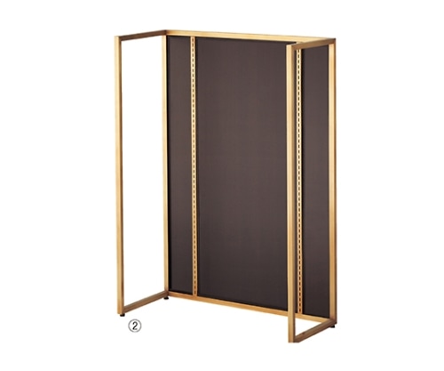 ストア・エキスプレス アンティークゴールド 中央片面タイプ W90cm 本体 ダークブラウンパネル付き 61-751-40-4 1台（ご注文単位1台）【直送品】