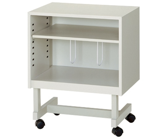 ポピア(共臨社) 机下収納ワゴン H610mm スタンダードタイプ ブックワイヤー付 グレー PSB-56 1台(ご注文単位1台)【直送品】