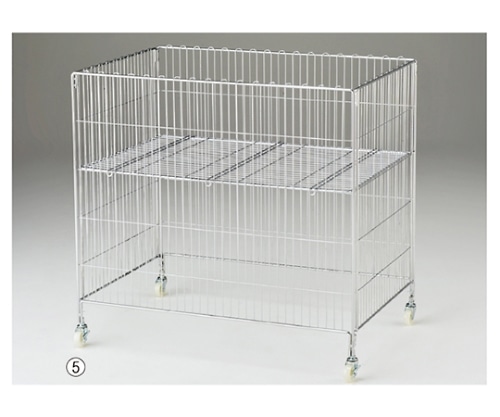 ストア・エキスプレス ワイヤーワゴン クローム W90×D60cm 61-555-21-5 1台（ご注文単位1台）【直送品】