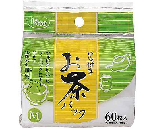 ブイテック ひも付きお茶パック M 60枚入 0201 1袋（ご注文単位1袋）【直送品】