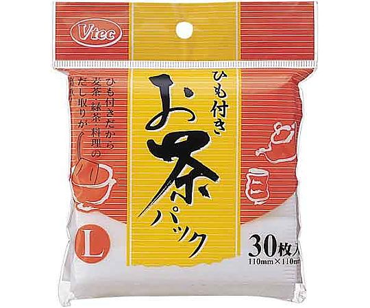 ブイテック ひも付きお茶パック L 30枚入 0202 1袋（ご注文単位1袋）【直送品】