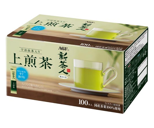 味の素AGF 新茶人早溶け旨茶宇治抹茶入り煎茶スティック100本 91077 1箱※軽（ご注文単位1箱）【直送品】