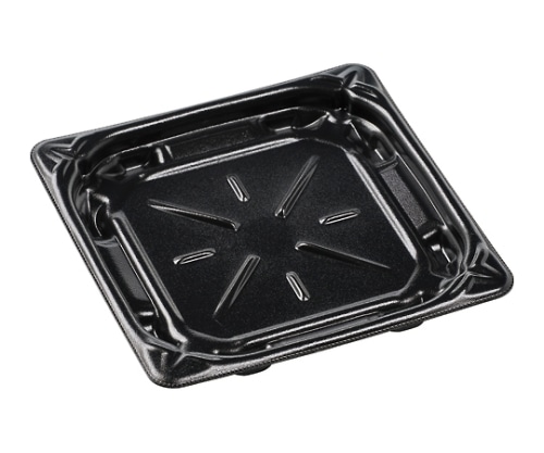 エフピコ 簡易式フードパック(プレート容器) MFPグリル19-19内嵌合本体 黒 185×185×26 450個入り MFPグリル19-19ウチカンゴウホンタイ クロ 1ケース(ご注文単位1ケース)【直送品】