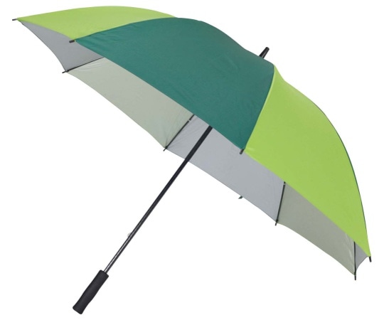 CAPTAIN STAG スポーツ観戦用UV仕様パラソル ライムグリーン×ダークグリーン UD-0009 1本(ご注文単位1本)【直送品】