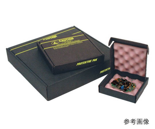 DESCO 静電気拡散性回路盤用出荷保管ケース 37053 1個 (ご注文単位1個)【直送品】