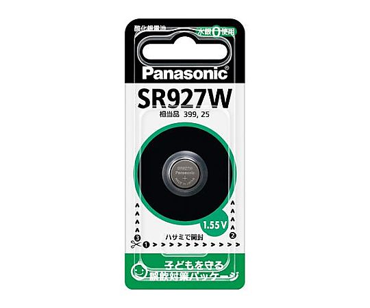 パナソニック (SR927W) 1.55V 酸化銀電池(時計用) EA758YE-30 1個(ご注文単位1個)【直送品】
