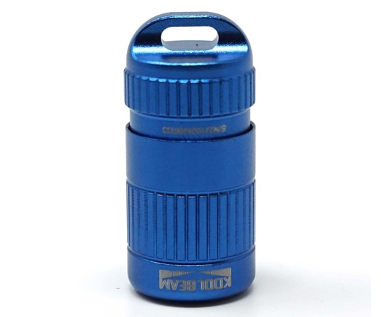 KOOLBEAM 完全防水 キーチェーンLEDライト M・E・U ブルー KB-41BL 1個（ご注文単位1個）【直送品】
