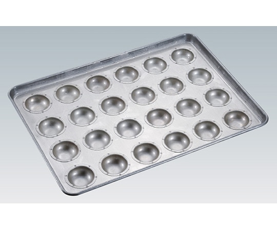 千代田金属工業 シリコン加工丸わん浅型φ60天板24面  1枚(ご注文単位1枚)【直送品】