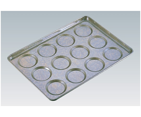 川口板金 シリコン加工丸あん天板12面  1枚(ご注文単位1枚)【直送品】