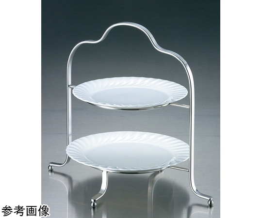 ホワイトサム ENDO18-8 ハイティースタンド2段  1個（ご注文単位1個）【直送品】