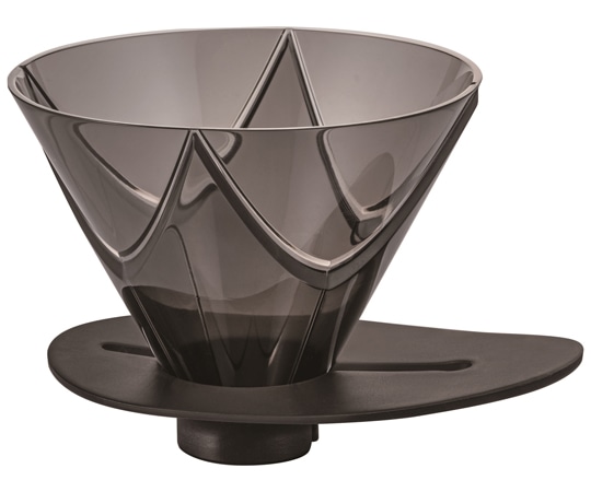 HARIO V60 1回抽出ドリッパー MUGEN 透明ブラック VDMU-02-TB 1個（ご注文単位1個）【直送品】
