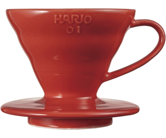 HARIO V60透過ドリッパー01 セラミックR VDCR-01-R 1個（ご注文単位1個）【直送品】