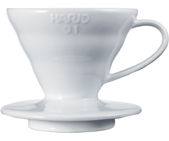 HARIO V60透過ドリッパー01 セラミックW VDCR-01-W 1個（ご注文単位1個）【直送品】