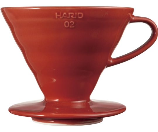HARIO V60透過ドリッパ-02 セラミックR VDCR-02-R 1個（ご注文単位1個）【直送品】