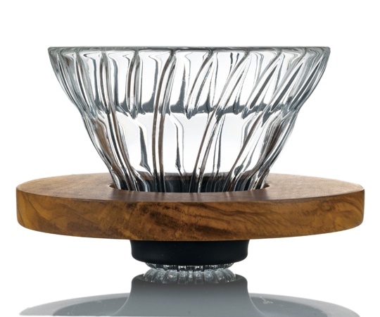 HARIO V60透過ドリッパーオリーブウッド VDGR-01-OV 1個（ご注文単位1個）【直送品】