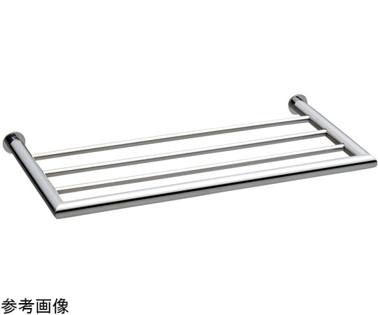 リラインス タオル棚 六角タッピングネジ6mm付 研磨 Φ19×L400 R4605-400 1個(ご注文単位1個)【直送品】