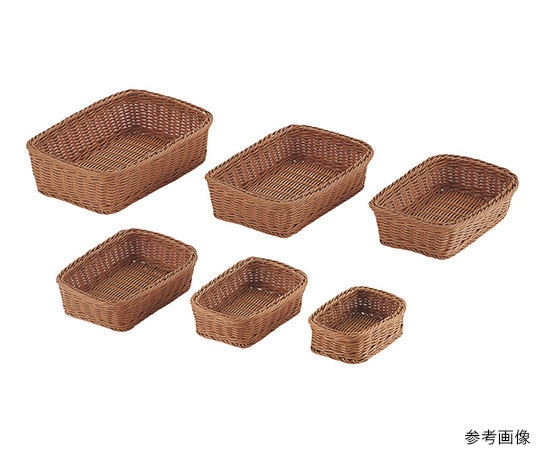 トーダイ PPラタン 角型バスケット24型 ブラウン RE-310-BR 196024 1個（ご注文単位1個）【直送品】