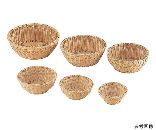 トーダイ PPラタン 丸型バスケット21型 アイボリー RO-205-IV 196040 1個（ご注文単位1個）【直送品】