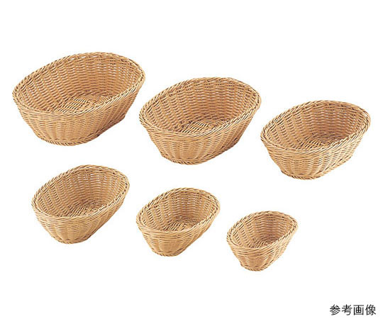 トーダイ PPラタン 小判型バスケット15型 アイボリー OV-101-IV 196050 1個（ご注文単位1個）【直送品】