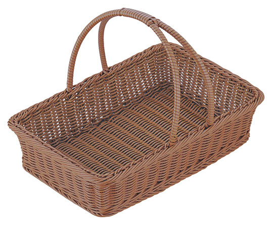 トーダイ 角型ピクニックバスケット大 ブラウン PB-456-BR 603377 1個（ご注文単位1個）【直送品】