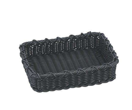 トーダイ 角型フードバスケット デコレートエッジ 45型 ブラック VB-962-BK 603409 1個（ご注文単位1個）【直送品】