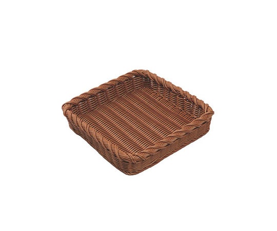 トーダイ 角型フードバスケット デコレートエッジⅡ 30型 ブラウン VB-964-BR 603406 1個（ご注文単位1個）【直送品】