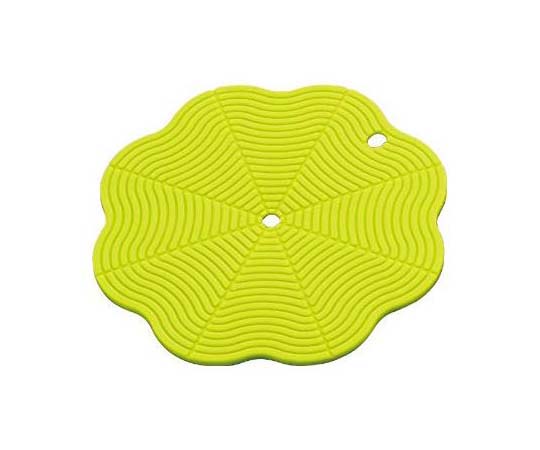 川﨑合成樹脂 吸盤付シリコーンマット グリーン VC-C64 1個（ご注文単位1個）【直送品】