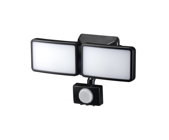 ヤザワコーポレーション 乾電池式 3W LED センサーライト 2灯 SLR3LEB2 1個(ご注文単位1個)【直送品】