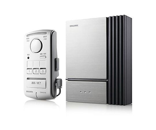 アズワン ワイヤレスインターホン(親機+玄関子機) EA864CE-10C 1セット(ご注文単位1セット)【直送品】