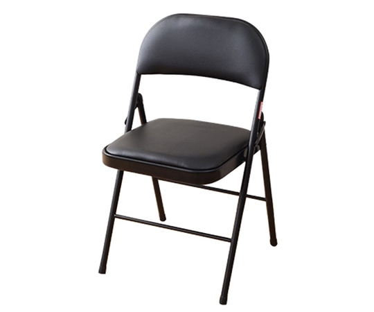 山善(YAMAZEN) 折りたたみチェア ブラック YMC-22(BK/BK) 1脚(ご注文単位1脚)【直送品】