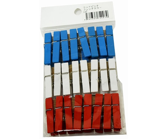 紺屋商事 新ウッドピンチ フレンチカラー 24P 1パック(24個入) 00550011 1パック(ご注文単位1パック)【直送品】