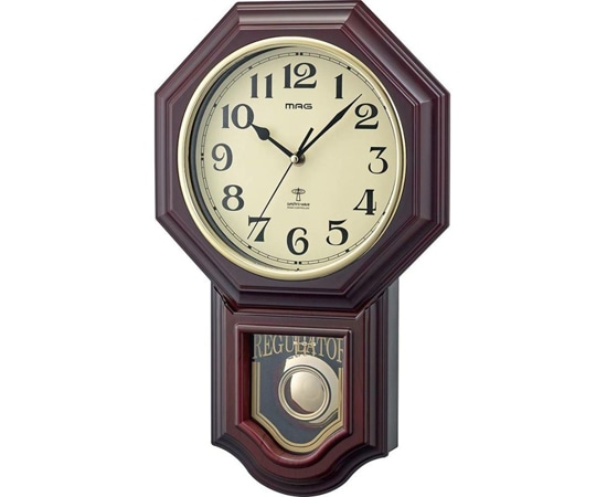 ノア精密 インテリア掛時計 鹿鳴館DX W-640 BR 1個(ご注文単位1個)【直送品】