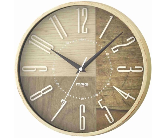 ノア精密 電波掛時計 ココア W-769 IV-Z 1個(ご注文単位1個)【直送品】