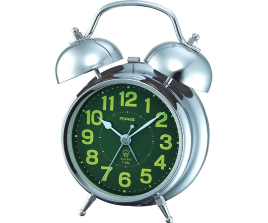 ノア精密 ベル音目覚まし時計 ベルズDX T-764 S-Z 1個(ご注文単位1個)【直送品】