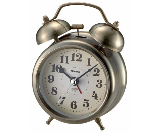 ノア精密 MAG ツインベル目覚まし時計 T-755 AG-Z 1個(ご注文単位1個)【直送品】