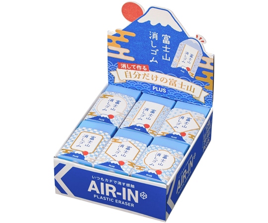 プラス プラスチック消しゴム エアイン 富士山消しゴム ブルー ER-100AIF 1個(ご注文単位1個)【直送品】