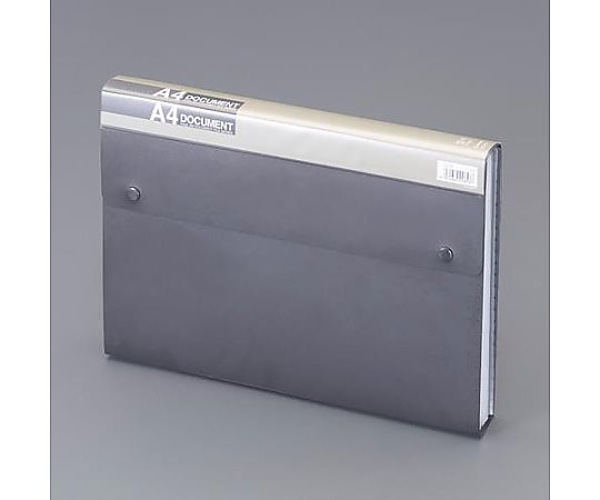 アズワン A4/240x330x33mm ドキュメントバッグ(ブラック) EA762CB-548 1冊(ご注文単位1冊)【直送品】