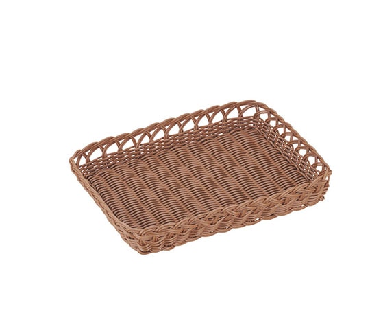 トーダイ 角型ベーカリーバスケット スカシ ブラウン BB-422-BR 603368 1個(ご注文単位1個)【直送品】