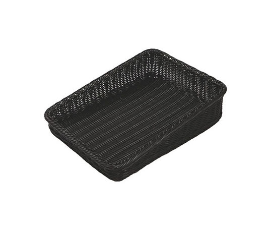 トーダイ 角型ベーカリーバスケット 斜め20型 ブラック BB-K4020-BK 603397 1個(ご注文単位1個)【直送品】